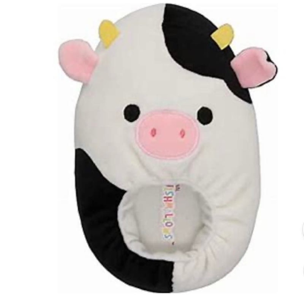 NWT! ADULT SIZE Conner the Cow Squishmallow Slipper!